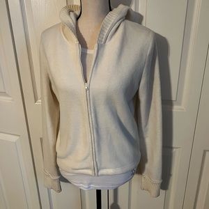 Cream colored Ralph Lauren zip up hoodie